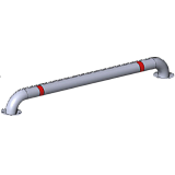 Колесоотбойник металлический на отводах К-2